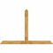Ekena Millwork Portland Rough Sawn Timber Gable Bracket, Western Red Cedar, 96"W x 64"H x 4"D x 6"F, 16/12 Pitch GBW096X64X0406POR00RWR - alternate 1